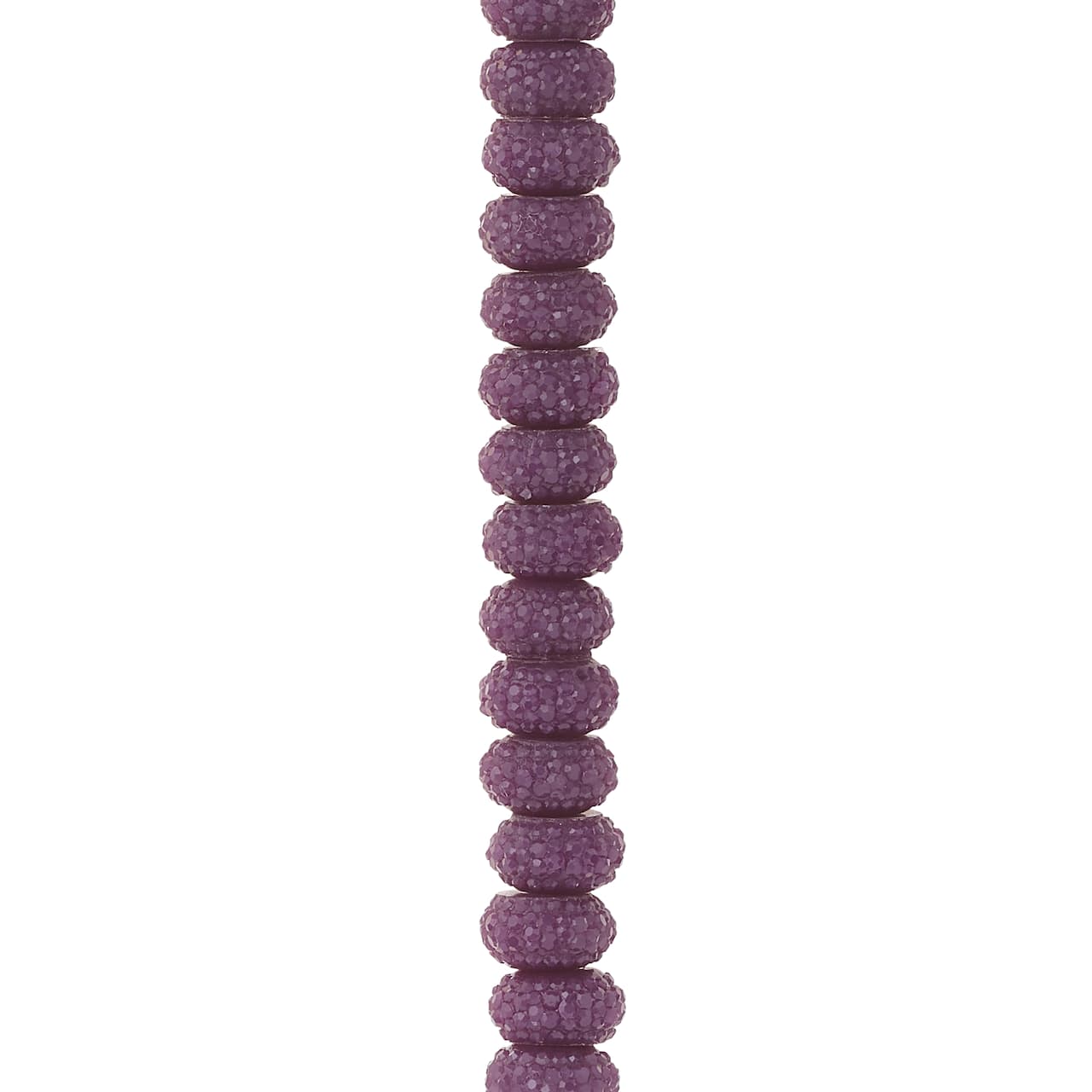 Purple Faceted Acrylic Rondel Beads, 8mm by Bead Landing&#x2122;